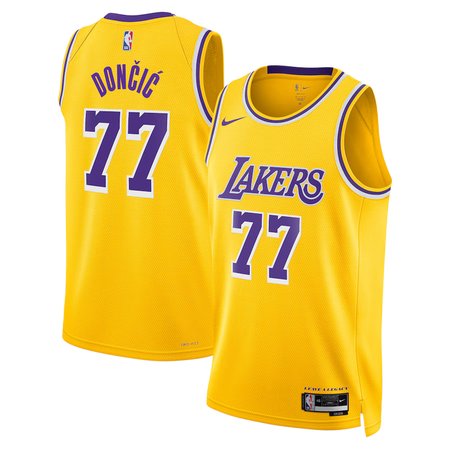 Unisex Los Angeles Lakers Luka Doncic Fanatics Gold Fast Break Replica Player Jersey - Icon Edition